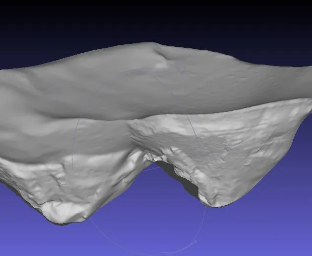 Reconstruction 3D du cratère du Yasur