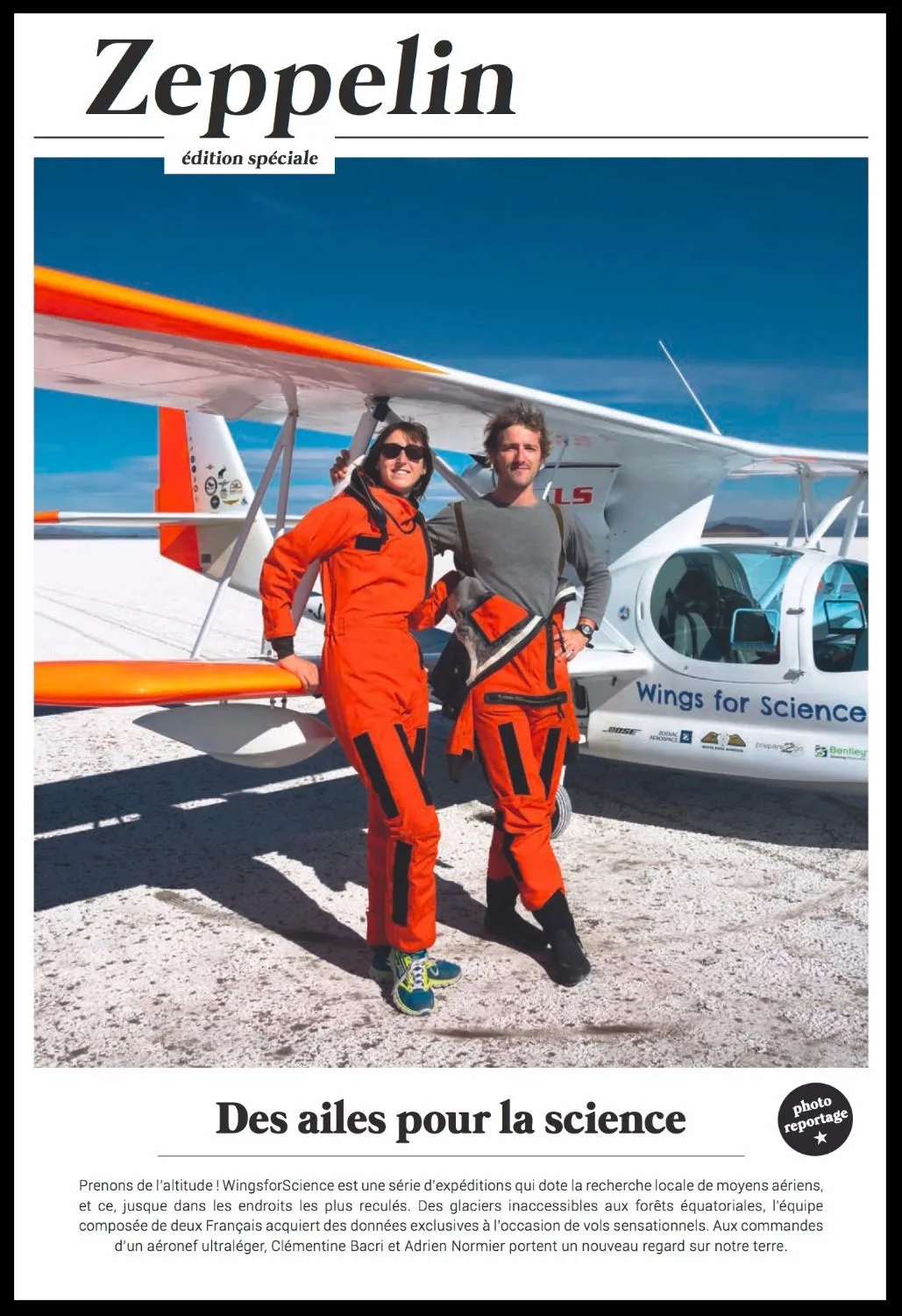 Article Zeppelin sur la Patagonie