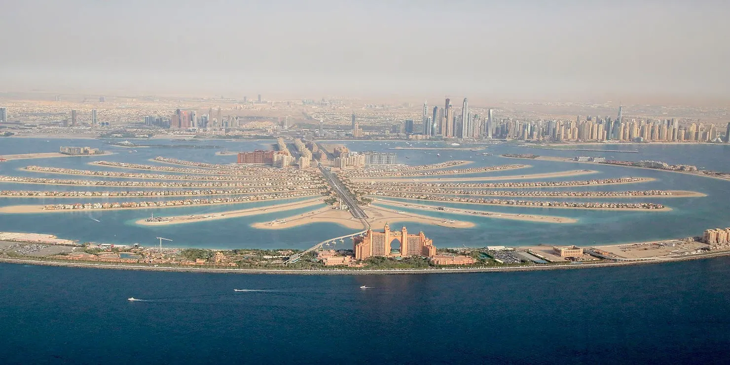 Flying over Dubai